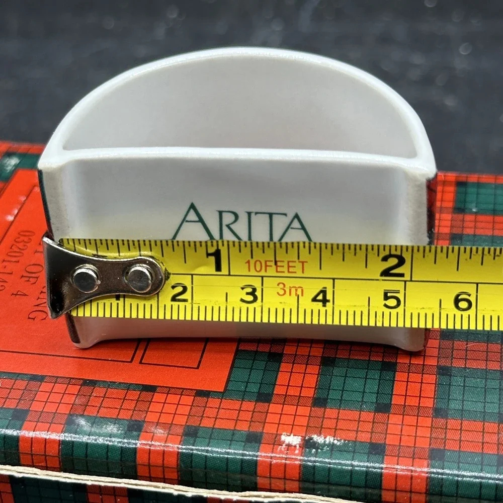 Arita Tartan Plaid Christmas Napkin Rings Set 4 Of‎  W/ Box Red Green Holiday